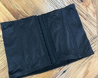 Vintage Shapewear Waist Cincher Girdle 32 XL Black Crown-ette 099 Retro Corset