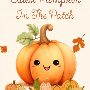 Lindo póster de otoño, impresiones descargables de otoño / Arte de pared imprimible inspirado en Montessori / Impresiones de acuarela para guardería /
