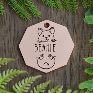 Hand Stamped Custom Dog Tag: Personalized Pet ID