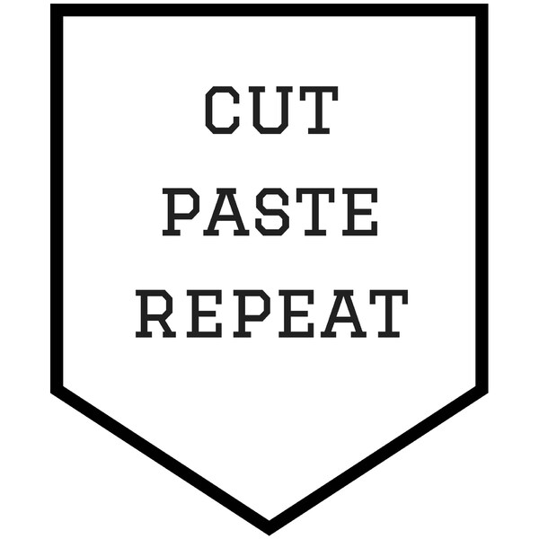 Cut and Paste Poster - Etsy