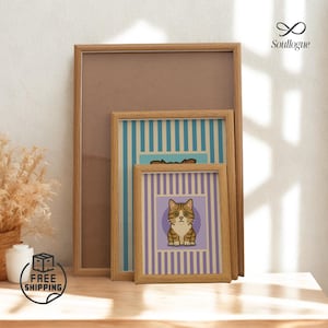 Handmade Wooden Desktop Photo Frame - High Quality Blank 8 Inch A4/A3 Dimensional Frame - Picture Frame Photo