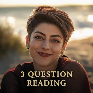 Lectura de Tarot de 3 Preguntas / Lectura Psíquica Precisa el Mismo Día / Amor, Carrera, Visión Futura / Lectura Intuitiva de Cartas del Tarot