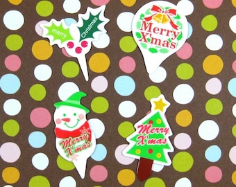 Christmas Cupcake Picks