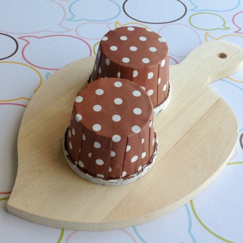 50 Polka Dots Chocolate Baking Cups