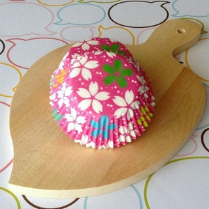 Sale Sakura Cherry Blossom Pastel Cupcake Liners Etsy
