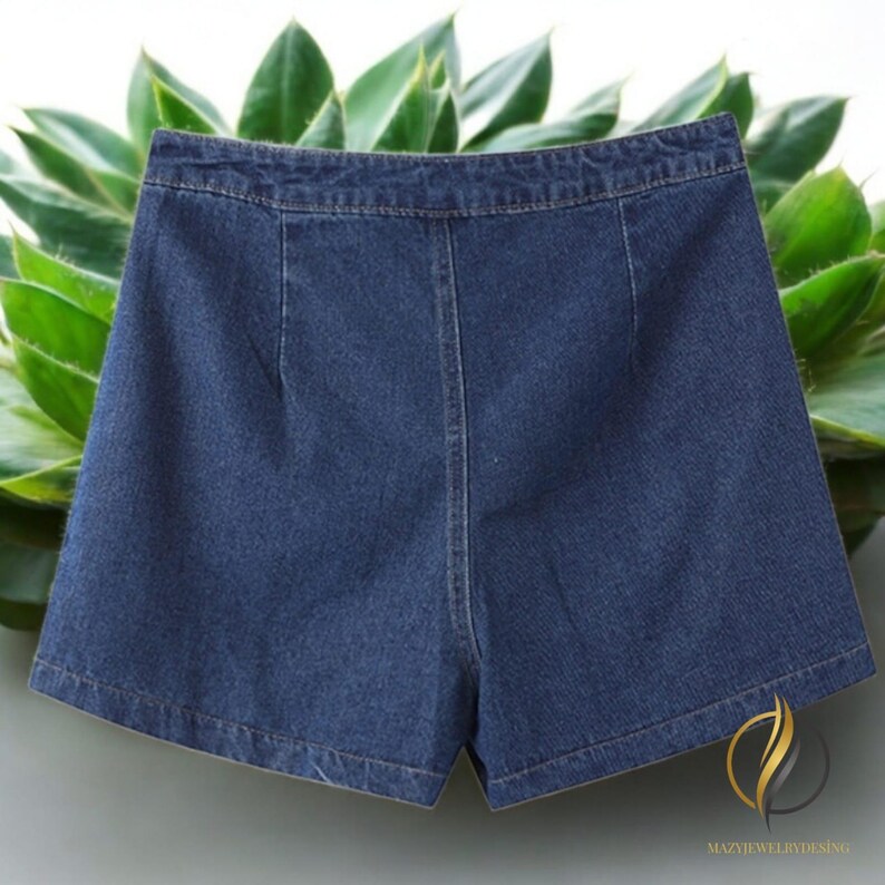 Classic Denim Vest And Short Set