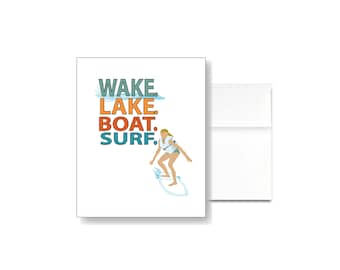 Wake Lake Boat Surf Card