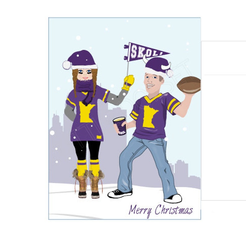 Minnesota Vikings Christmas Card image 2