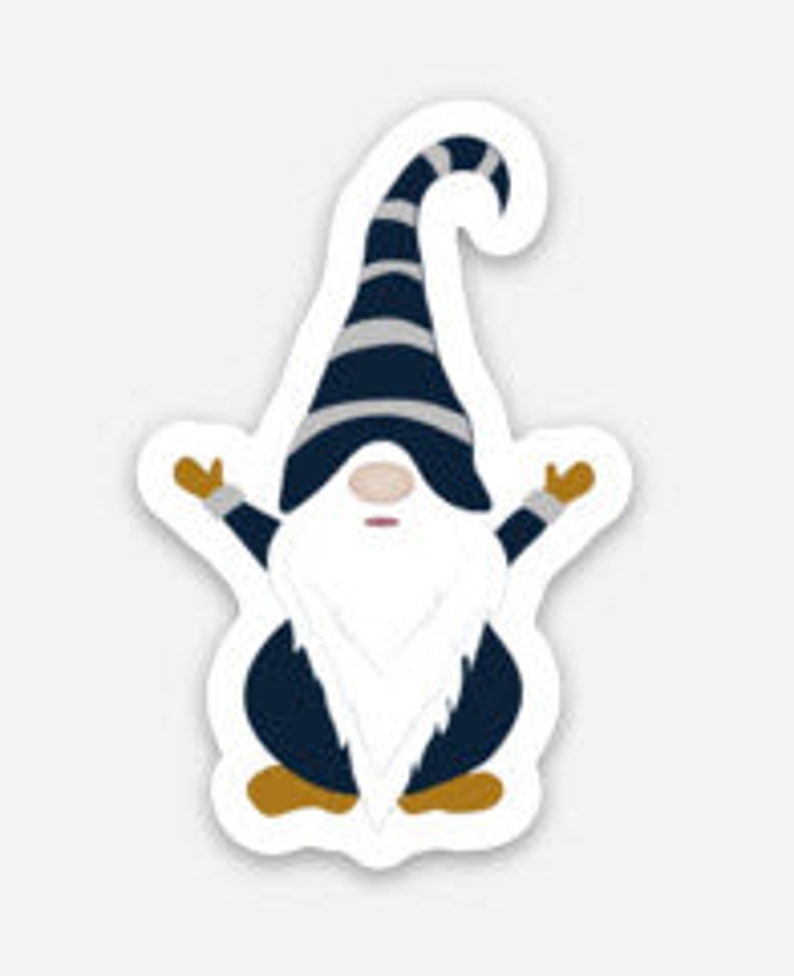 Gnome Water bottle Decal Sticker image 1