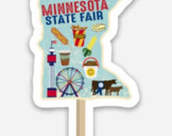 Minnesota State Fair Sticker on a Stick Decal