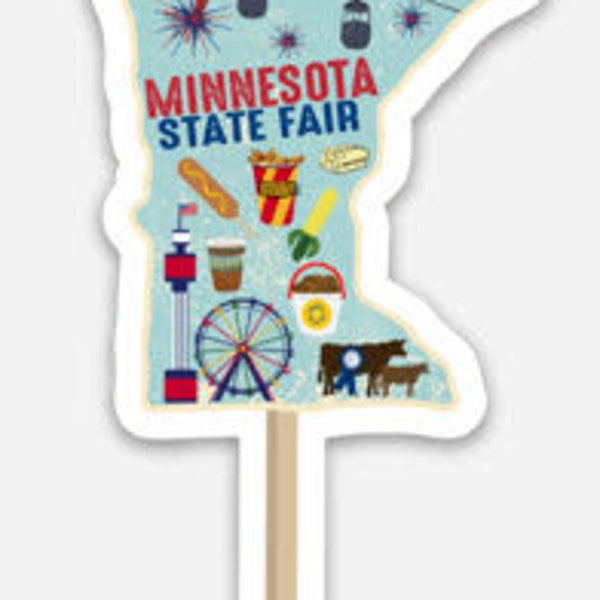 Minnesota State Fair Sticker on a Stick Decal