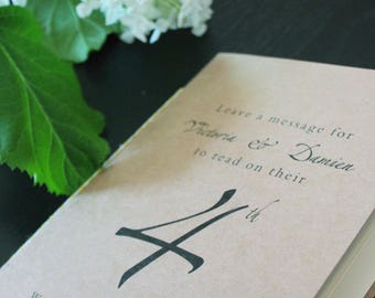 Guest Book Table Numbers  // Personalized Table Number Table // Anniversary Table Numbers