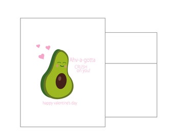 Avocado Valentine Card