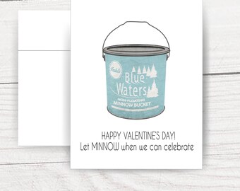 Minnow Bucket Valentine Card