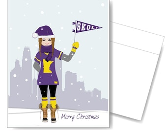 Minnesota Vikings Christmas Card