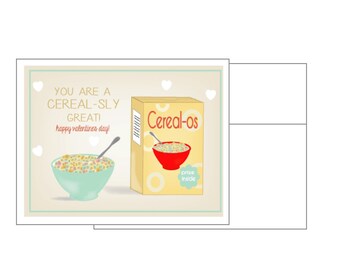 Cereal Valentine Card