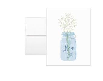 Mason Jar Mother's Day Card