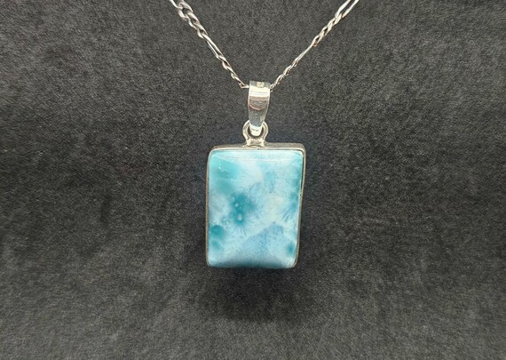 AA Larimar Rectangular Pendant • Handmade in the … - image 1