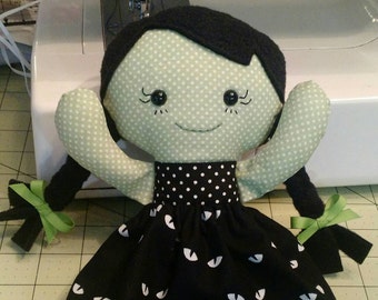 Witch Rag doll Calico made to order
