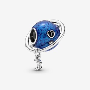 Pandora  series Cinderella deep blue night sky star moon Earth