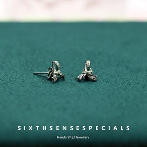 S925 Sterling Silver Butterfly Knot Stud Earrings for Women