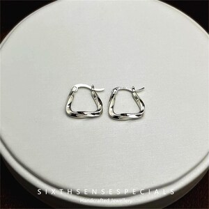 S925 Sterling Silver Geometric Earrings