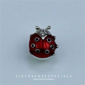 Fit Pandora 925 Sterling Silver Ladybug Charm Handmade Beaded Bracelet Jewelry Gift For Her Boho Style DIY Accessories