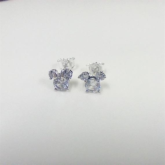 Minnie Mouse Pandora Sparkling Stud Earrings Pandora Mickey Mouse