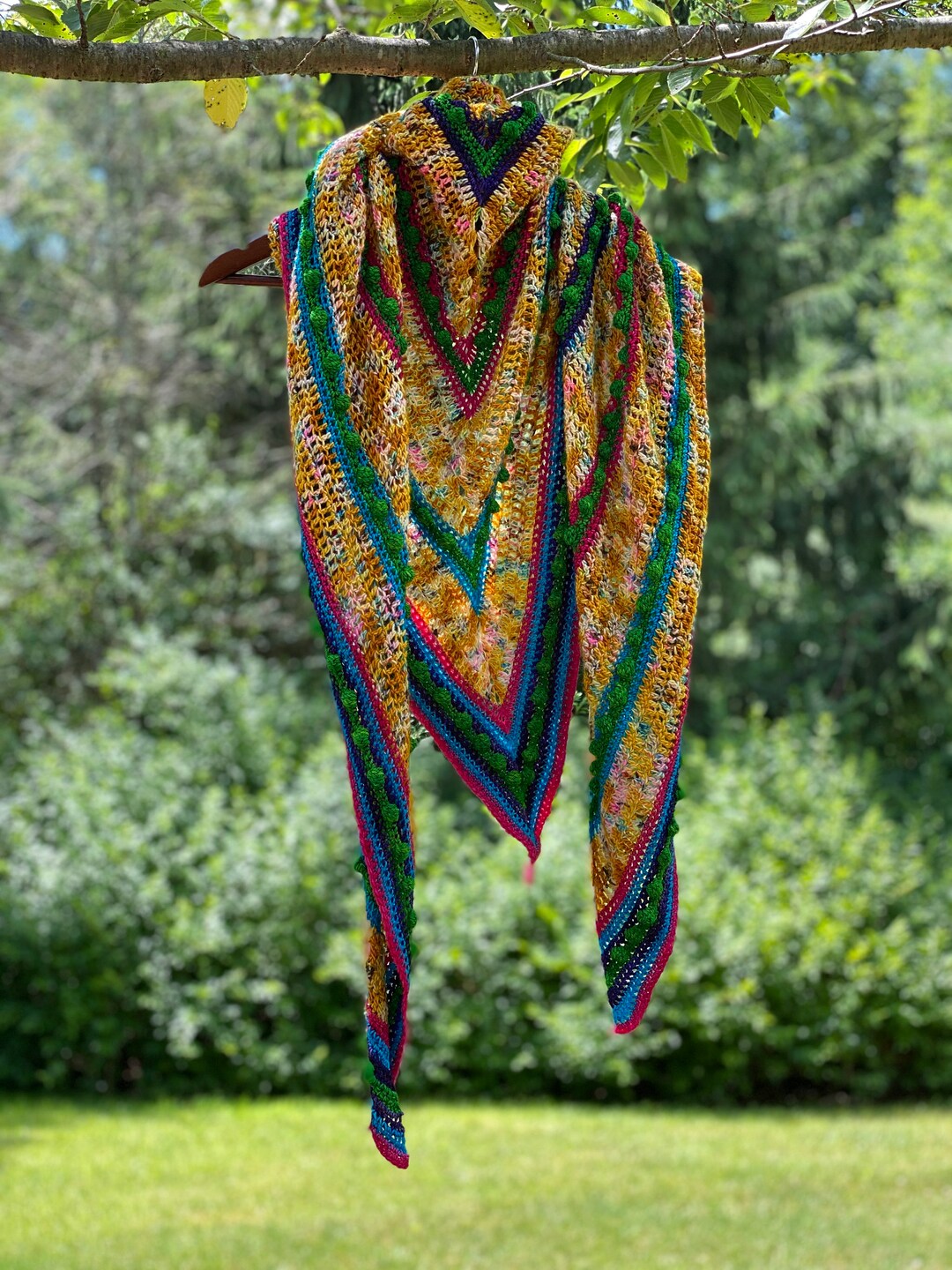 Crochet Pattern// Eye Candy, Fiercehook, Double Crochet, Women's Shawl ...
