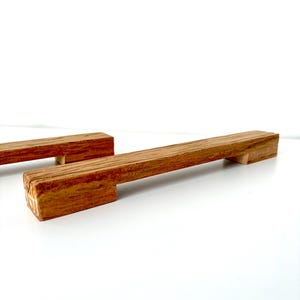 Industrial handles | Teak furniture handle | Reclaimed wood handles | Long door knobs | Cabinet handles | Large handles |