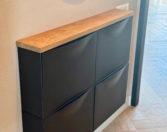 Houten Plank Voor Op Trones van Teak - Gerecycled Teakhout - Dubbele Kast 104 cm