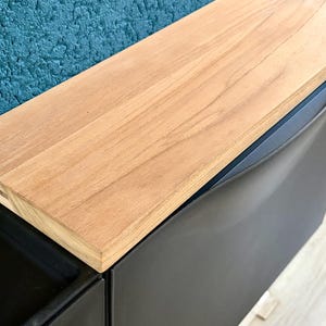 Teakhouten Plank Voor Upgraden en Upcyclen Ikea Trones Schoenenkast - Milieuvriendelijk Gerecycled Hout