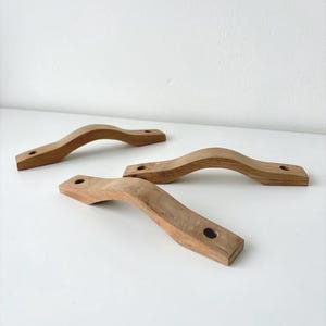 Mangos de madera de teca hechos a mano