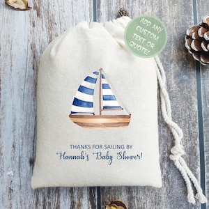 Nautical Theme Party Favor Bags | Birthday Party Favor Bags | Nautical Baby Shower | Nautical Theme Party Supplies | Nautical Theme Decor