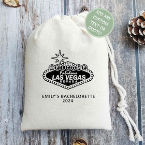 Personalized Vegas Bachelorette Favor Bags | Viva Las Vegas