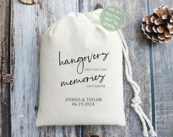 Personalized Hangover Recovery Kit Bag: Bachelorette Party Favor