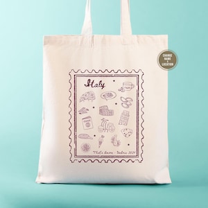 Italian Tote Bag | Wedding Welcome Bags | Destination Wedding | Ciao Tote Bag | Italian Wedding Favors | Italy Tote Bag | Tuscany Wedding