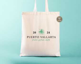 Personalized Puerto Vallarta Wedding Welcome Tote Bag