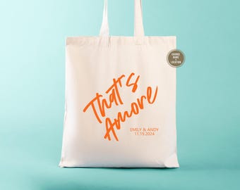 Personalized Italian Wedding Welcome Tote Bag: Ciao Destination Wedding