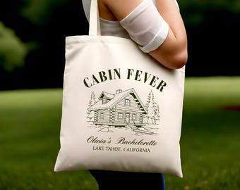 Personalized Camp Bachelorette Tote Bag: Cabin Crew Party Favor