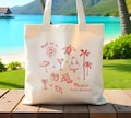 Mexico Doodle Tote: Bachelorette Party Beach Bag
