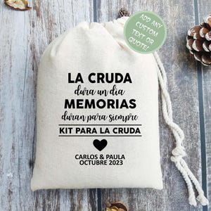 Hangover only Last a Day Hangover Kit | La Cruda Recovery Kit | Kit Para La Cruda | Bachelorette Party Favors | Hangover Survival Kit