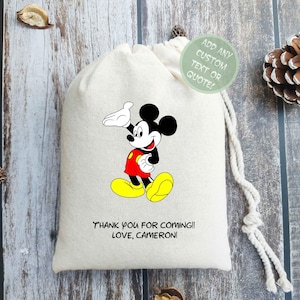 MICKEY Birthday Party Bags | Birthday Favor Bags | Mickey Mouse Gift Bags | Birthday Welcome Bags | Mickey and Minnie Birthday Treat Bags