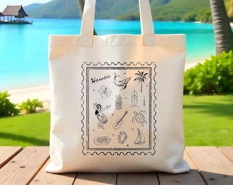 Bolso de mano con sello de Hawái: Regalo de bienvenida para bodas