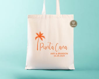 Personalized Destination Wedding Tote Bag: Beach Wedding Welcome Gift
