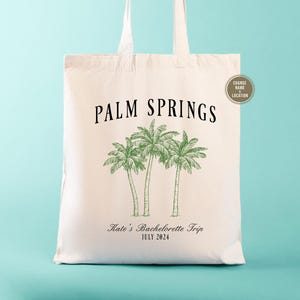 The Palm Springs Bach | Bridesmaid Tote | Club Bachelorette | Bridesmaid Favors | Bachelorette Party Favors | Bachelorette Totes | Club Bach
