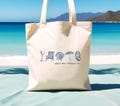 Coastal Doodle Tote Bag | Last Toast on the Coast | Destination Wedding Welcome Tote | Coastal Bachelorette | Brides Last Toast | Hand Drawn