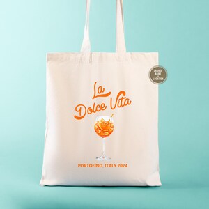 Bolso de mano La Dolce Vita Italy: Recuerdo de boda personalizado imagen 2