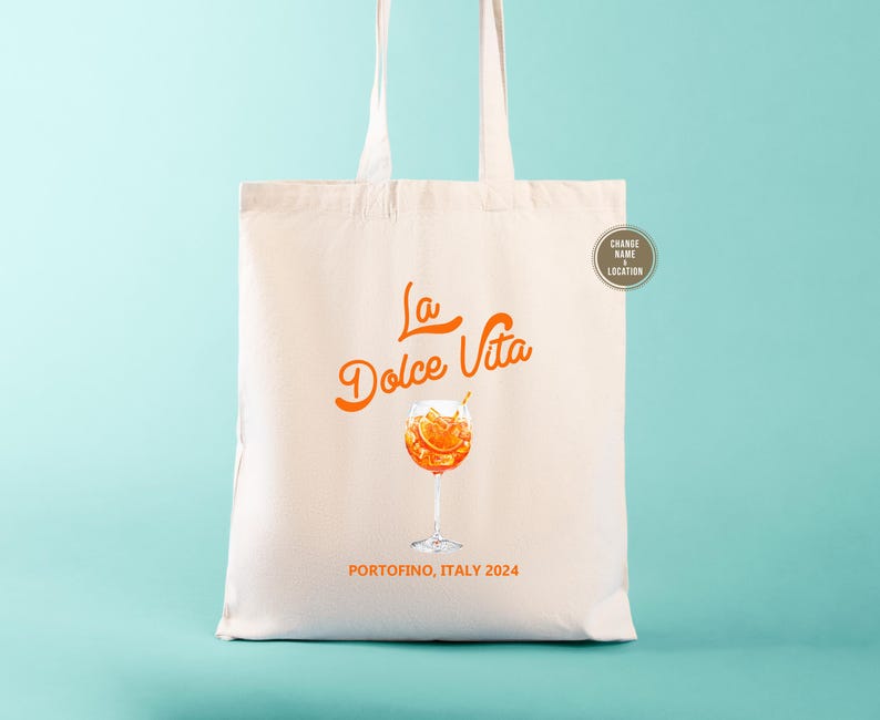 Bolso de mano La Dolce Vita Italy: Recuerdo de boda personalizado imagen 2