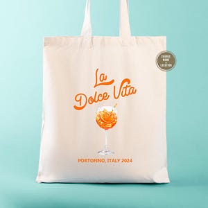 Bolso de mano La Dolce Vita Italy: Recuerdo de boda personalizado imagen 1